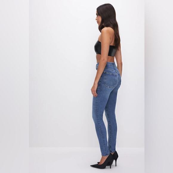 GOOD AMERICAN Power Stretch Pull On Skinny Jeans Size 2 - Picture 3 of 7